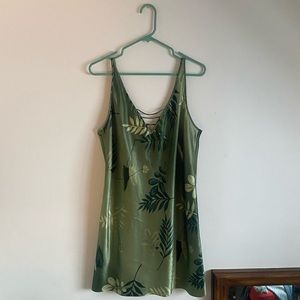 Green Satin Slip